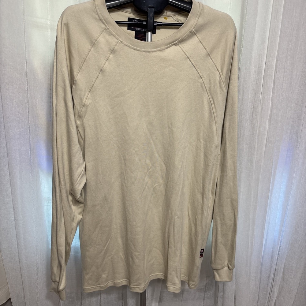 Forge Fr Men's Crew Neck Heavy Weight Long Sleeve T-shirt Size 2Xl